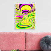 カラフル錯覚 キャンバスプリント (インサイチュ (リビング))