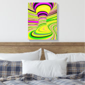カラフル錯覚 キャンバスプリント (インサイチュ (寝室))