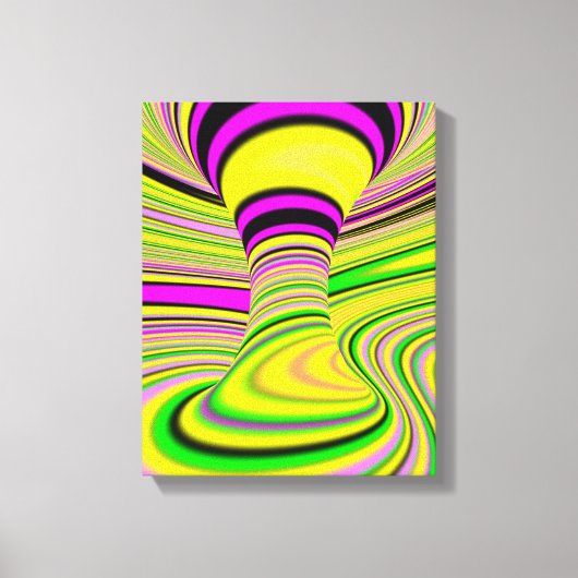 カラフル錯覚 キャンバスプリント (正面)