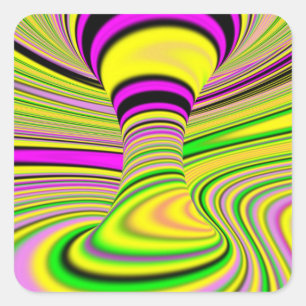 カラフル錯覚 スクエアシール