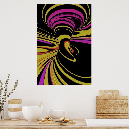 カラフル錯覚 ポスター (キッチン)