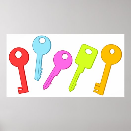 カラフル鍵 ポスター (正面)