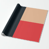 カラフル長方形と正方形パターン ラッピングペーパー (アンロールド)