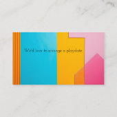 カラフル長方形の背景 名刺 (裏面)