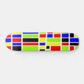 カラフル長方形04 スケートボード (横)