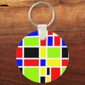 カラフル長方形 キーホルダー (正面)