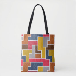 カラフル長方形 トートバッグ