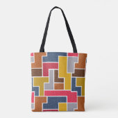 カラフル長方形 トートバッグ (裏面)