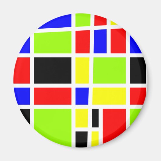 カラフル長方形 マグネット (正面)