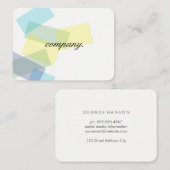 カラフル長方形(透明度) 名刺 (正面/裏面)