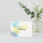 カラフル長方形(透明度) 名刺 (スタンド正面)