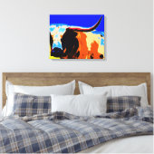 カラフル長 キャンバスプリント (インサイチュ (寝室))
