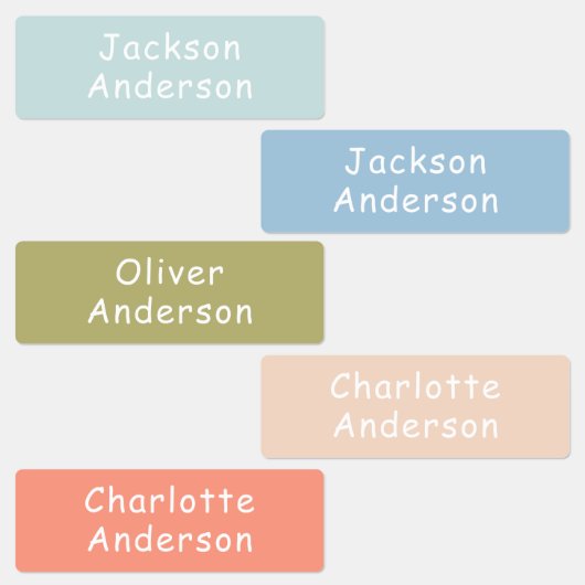 カラフル防水キッシパーソナライズされたュ ラベル (グループ)