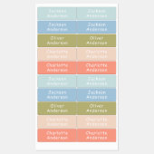 カラフル防水キッシパーソナライズされたュ ラベル (シート)