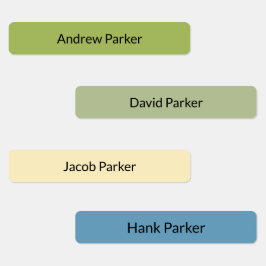 カラフル防水ラベルのキッズスキニーアイロン ラベル