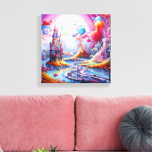 カラフル陸地 キャンバスプリント (インサイチュ (リビング))