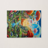 カラフル陸地 ジグソーパズル (横)