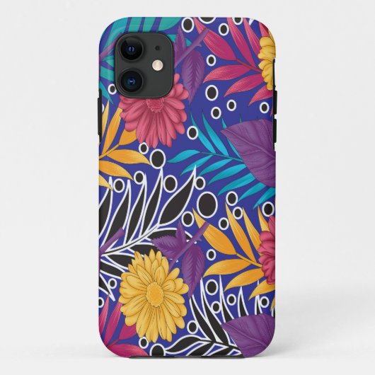 カラフル離れの花や模様 Case-Mate iPhoneケース (裏面)
