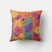 カラフル離れやの黒い背景 クッション (裏面)