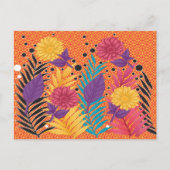 カラフル離れやの黒い背景 ポストカード (正面)