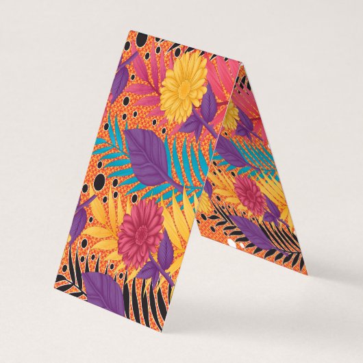 カラフル離れやの黒い背景 名刺 (裏面)