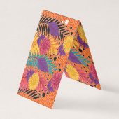 カラフル離れやの黒い背景 名刺 (正面)