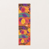 カラフル離れやの黒い背景 名刺 (外部フラット)