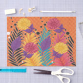 カラフル離れやの黒い背景 薄葉紙 (クラフト)