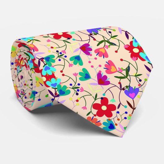 カラフル離れデザイン ネクタイ (ロール)