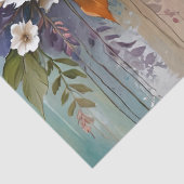 カラフル離れフローラ抽象芸術ビーチイ 薄葉紙 (詳細)