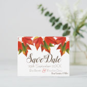 カラフル離れ日付の保存 ポストカード (スタンド正面)