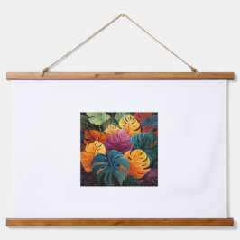 カラフル離れ木材トッピング壁タペストリー 吊り下げ型タペストリー