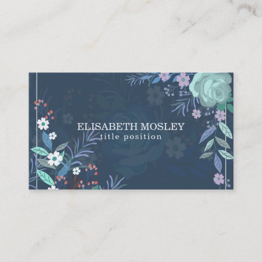 カラフル離れ花名刺 名刺 (正面)