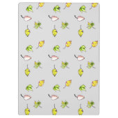 カラフル離れ転倒 クリップボード (裏面)