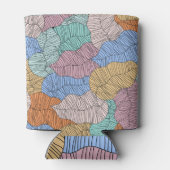 カラフル離れ:抽象芸術絵を描の背景。 缶クーラー (裏面)