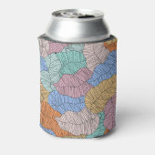 カラフル離れ:抽象芸術絵を描の背景。 缶クーラー (缶裏面)