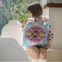 カラフル雨が降る クッション