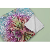 カラフル雨が降る フリースブランケット