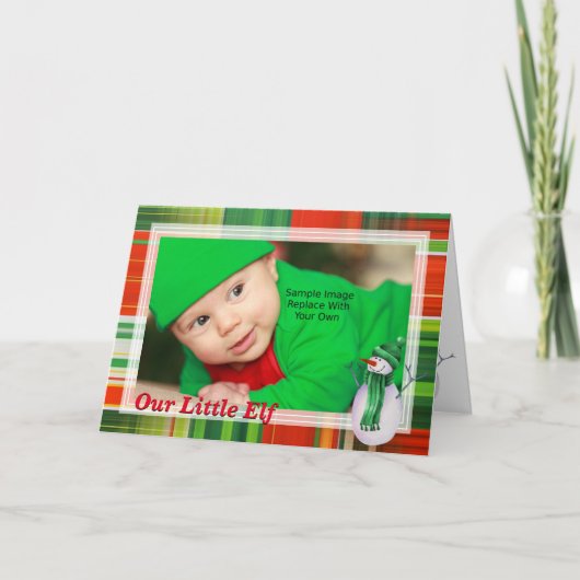 カラフル雪だるま/写真 シーズンカード (正面)