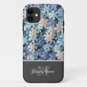 カラフル雪片モノグラム! iPhone 11 ケース