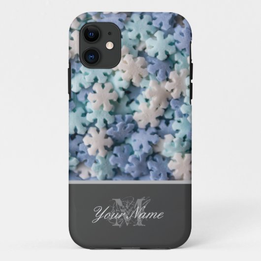 カラフル雪片モノグラム! Case-Mate iPhoneケース (裏面)
