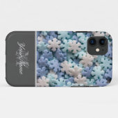 カラフル雪片モノグラム! Case-Mate iPhoneケース (裏面(横))
