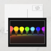 カラフル電球 – はがき (正面/裏面)