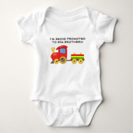 カラフル電車お兄さんベビーTシャツ ベビーボディスーツ