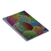 カラフル非対称抽象芸術形状 ノートブック (右側)