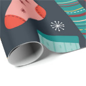 カラフル靴下のシームレスパタ違うーン ラッピングペーパー (ロールコーナー)