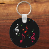 カラフル音符 キーホルダー (正面)