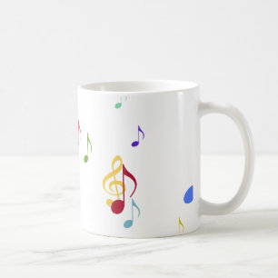 カラフル音符 コーヒーマグカップ