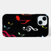 カラフル音符 Case-Mate iPhoneケース (裏面 (横))