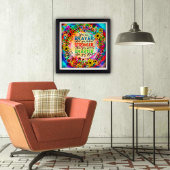 カラフル頭が切れるブラバー・ストラインスパイアンの引用文 ポスター